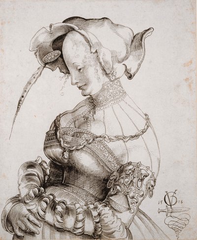 Prostituée en demi-figure, 1518 - Urs Graf