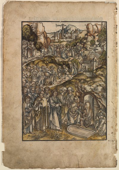 La Passion : La Résurrection de Lazare, avant 1508 - Urs I Graf
