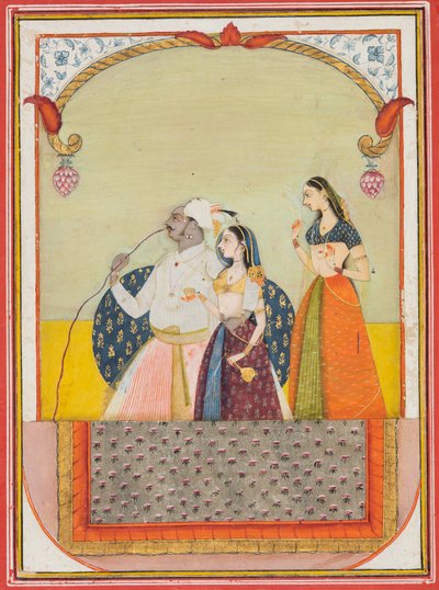 Maharaja Shri Anand Singh-ji et sa consort - Ustad Murad