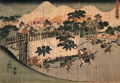Les frères Soga tuant dix ennemis, vers 1830 - Utagawa Kunisada