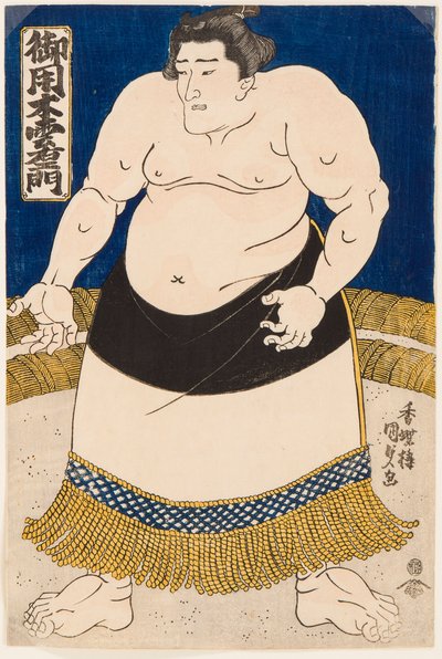 Portrait du lutteur de sumo Goyogi Kumoemon - Utagawa Kunisada