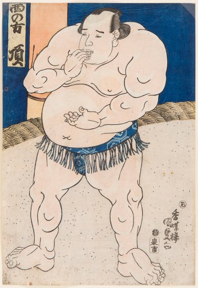 Portrait du lutteur de sumo Itadaki - Utagawa Kunisada