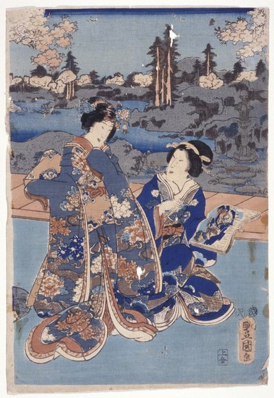 Une comparaison Edo des figures de Murasaki (Edo Murasaki Sugata Kurabe) - Utagawa (1786 1865) Kunisada