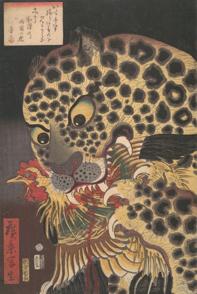 Le Tigre de Ryokoku, de la série Scènes véritables par Hirokage, 8e mois, 1860 - Utagawa Hirokage