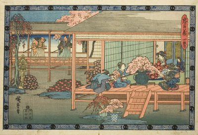 Acte 4 (Yondanme), de la série "La Vengeance des Fidèles Reteneurs (Chushingura)" - Utagawa Hiroshige