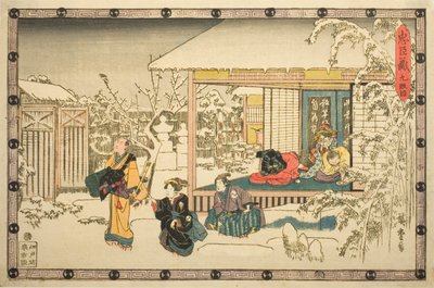 Acte 9, de la série "La Vengeance des Fidèles Reteneurs" - Utagawa Hiroshige