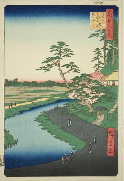 La cabane de Basho sur la colline des camélias à côté de l