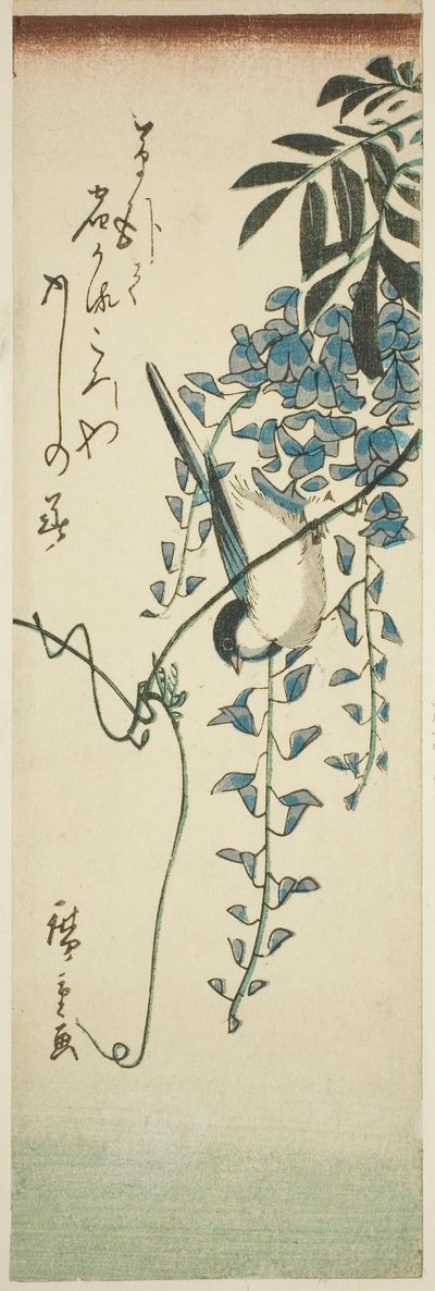 Oiseau et glycine - Utagawa Hiroshige