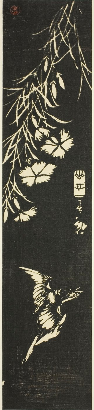 Coucou et Œillets - Utagawa Hiroshige
