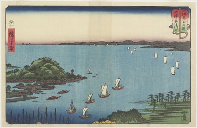 Delta de la rivière Abe à Yaizu - Utagawa Hiroshige