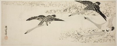 Oies descendantes - Utagawa Hiroshige