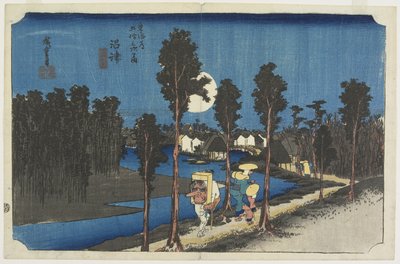 Scène de crépuscule, Numazu, vers 1833 - Utagawa Hiroshige