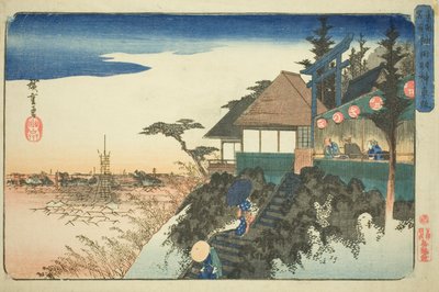 Ascension orientale vers le sanctuaire Kanda Myojin (Kanda Myojin higashizaka), de la série "Lieux célèbres de la capitale orientale (Toto meisho)" - Utagawa Hiroshige