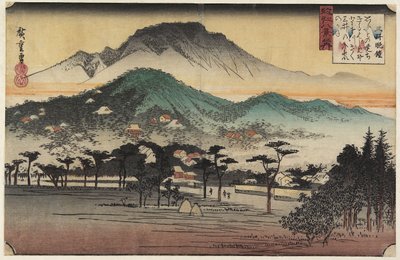 Cloches du soir au temple de Miidera, vers 1834 - Utagawa Hiroshige