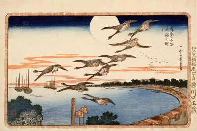 Pleine lune à Takanawa, des Lieux célèbres de la capitale orientale d
