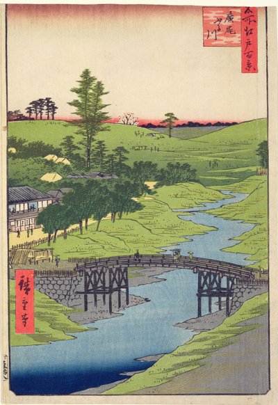 Rivière Furukawa, Hiroo de One Hundred Famous views of Edo, juillet 1856 - Utagawa Hiroshige