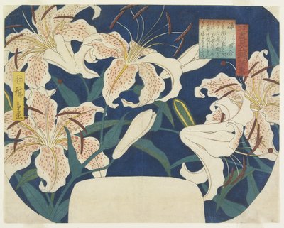 Cadeau : Lys tachetés, c. 1844 - Utagawa Hiroshige