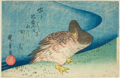 Oie sur la rive - Utagawa Hiroshige