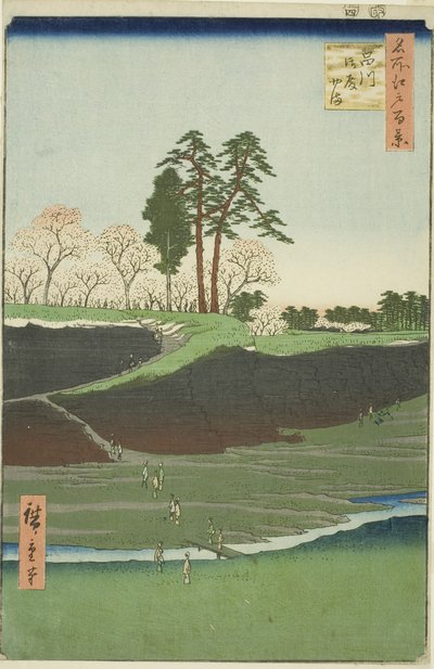 Goten Hill à Shinagawa, de la série "Cent vues célèbres d