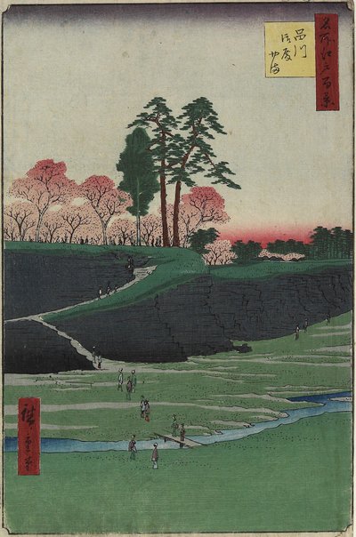 Colline de Gotenyama, Shinagawa, avril 1856 - Utagawa Hiroshige