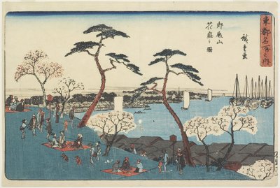 La colline de Gotenyama en fleurs, 1830-1844 - Utagawa Hiroshige