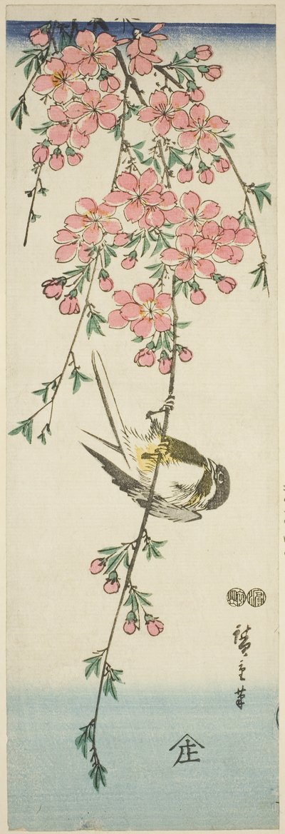 Mésange et Fleurs de Cerisier - Utagawa Hiroshige