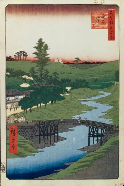 Hiroo sur la rivière Furukawa, Cent vues célèbres d