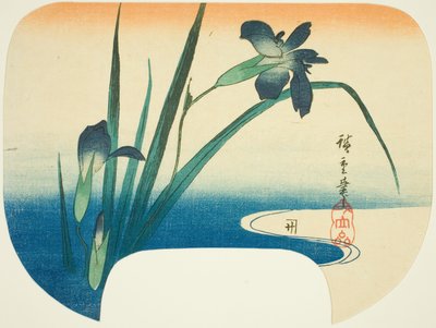 Iris et ruisseau - Utagawa Hiroshige
