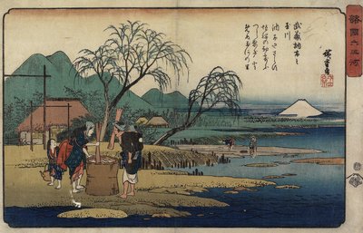 Rivière Bijou de Cho_fu dans la province de Musashi, 1835-1837 - Utagawa Hiroshige