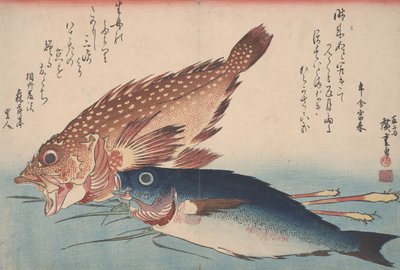 Kasago, Isaki, et Gingembre, 1832 - Utagawa Hiroshige