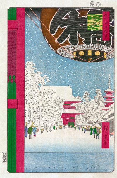 Temple Kinryuzan à Asakusa Cent Vues Célèbres d