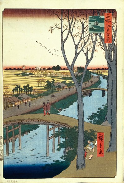 Koume Embankment Cent vues célèbres d