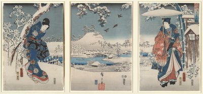 Amoureux dans un paysage d