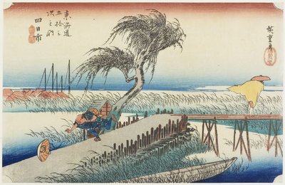 Rivière Mie, Yokkaichi, c. 1833 - Utagawa Hiroshige