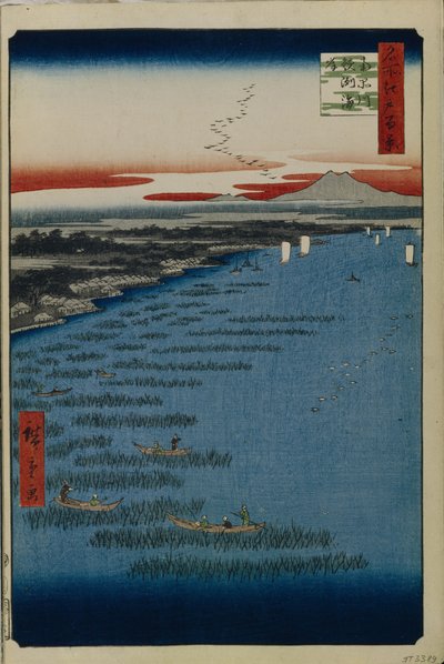 Minami Shinagawa et côte de Samezu Cent vues célèbres d