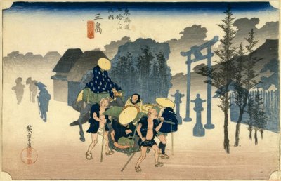 Station Mishima 11 - Utagawa Hiroshige