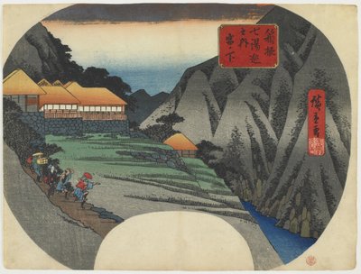Miyanoshita, 1834-39 (impression sur bois en couleur) - Utagawa Hiroshige