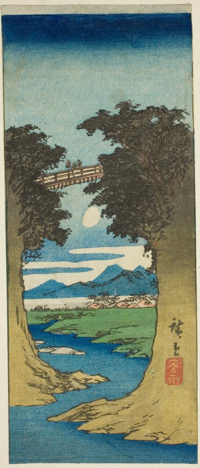 Pont des singes - Utagawa Hiroshige