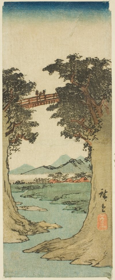 Pont des singes - Utagawa Hiroshige