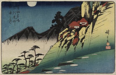 Reflets de lune sur les rizières de Sarashina, province de Shinshu, c. 1832-1839 - Utagawa Hiroshige