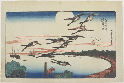 Clair de lune à Takanawa, vers 1831 - Utagawa Hiroshige