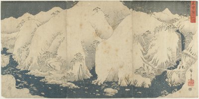 Montagne et rivière au col de Kiso, août 1857 - Utagawa Hiroshige