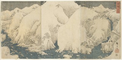 Montagne et rivière au col de Kiso, août 1857 - Utagawa Hiroshige