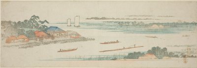 Embouchure de la rivière Naka (Nakagawa guchi no zu), d