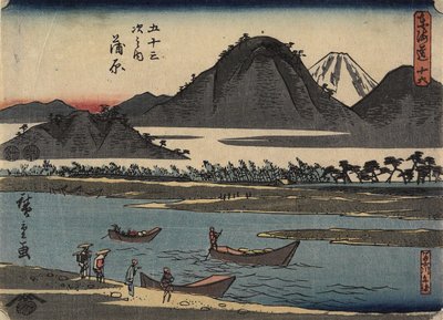 No.16 Kanbara, 1847-1852 - Utagawa Hiroshige