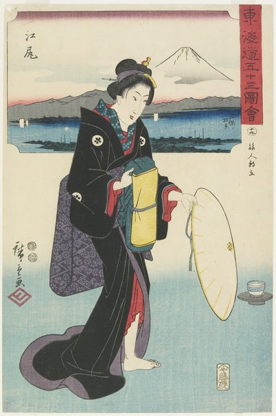 No.19: Ejiri, 1847-1852 - Utagawa Hiroshige