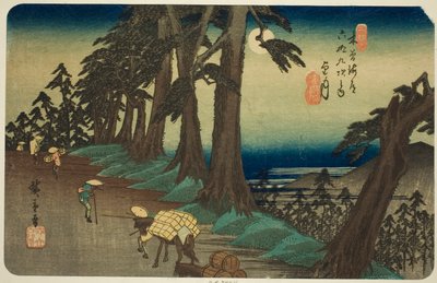No. 26 : Mochizuki, de la série "Soixante-neuf stations du Kisokaido (Kisokaido rokujukyu tsugi no uchi)" - Utagawa Hiroshige