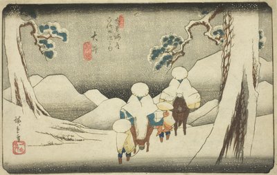 N° 47 : Oi, de la série "Soixante-neuf stations du Kisokaido (Kisokaido rokujukyu tsugi no uchi)" - Utagawa Hiroshige