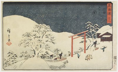 No. 48 : Seki, 1847-1852 - Utagawa Hiroshige