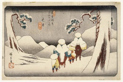 Oi, de Soixante-neuf stations sur la route de Kisokaido - Utagawa Hiroshige